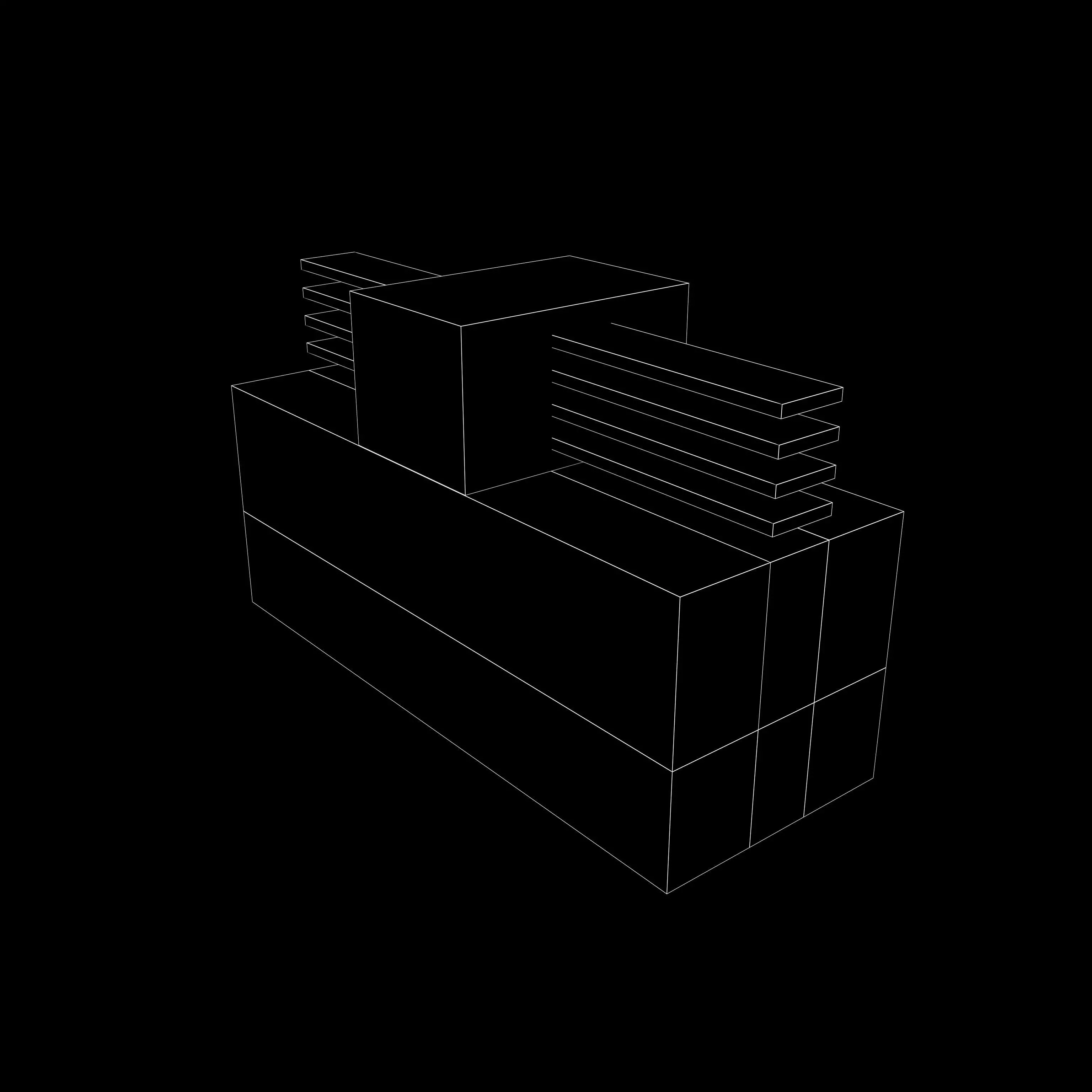 Chip RibbonFET Architecture v1 001 Low-poly 3D model_7