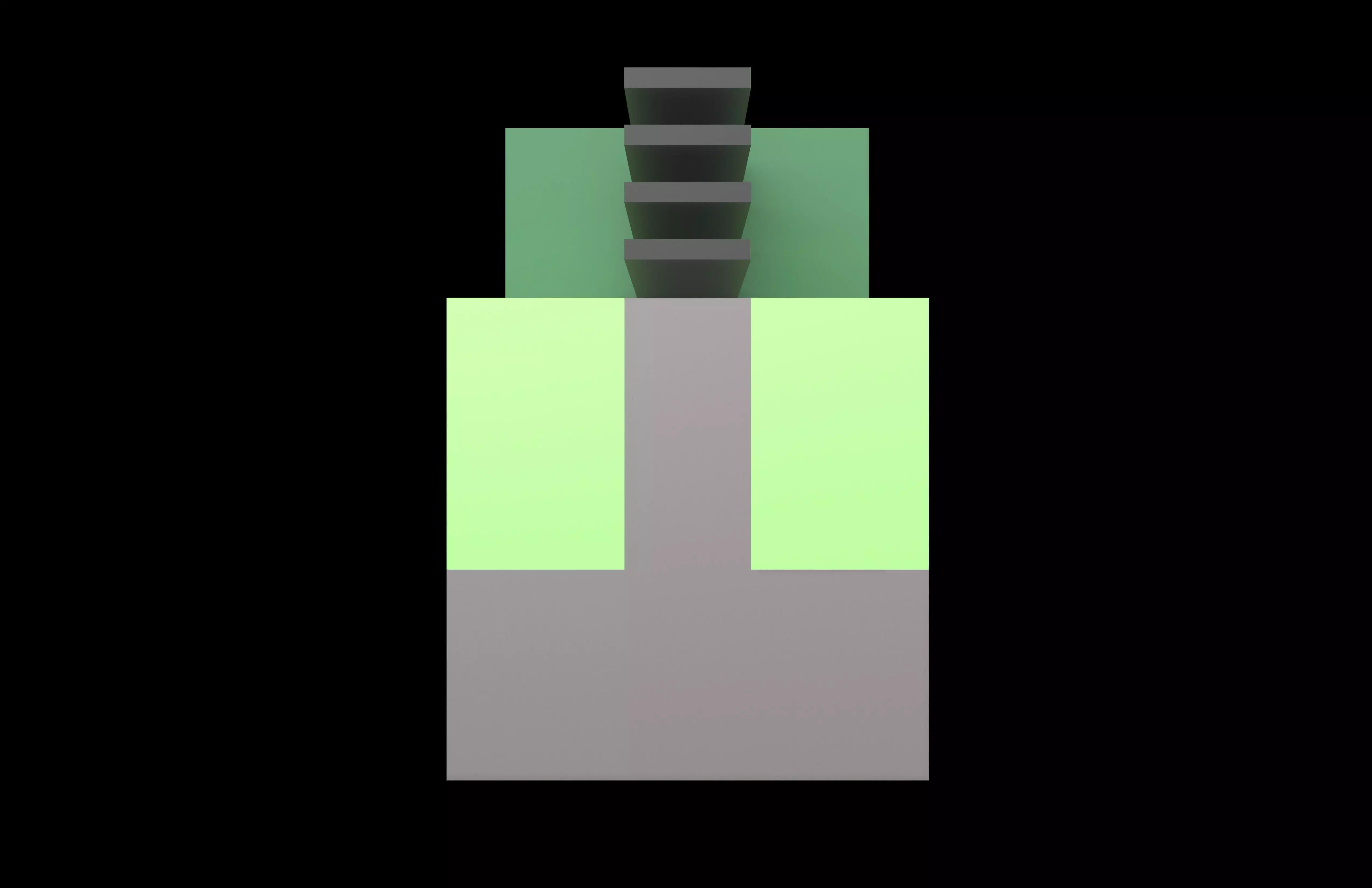 Chip RibbonFET Architecture v1 002 Low-poly 3D model_1