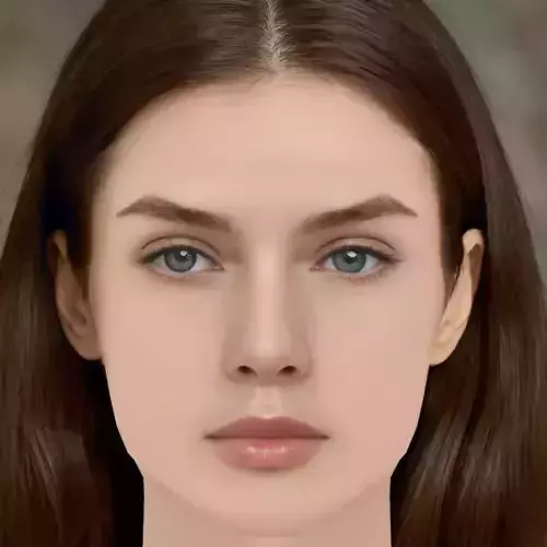 Lucy Markovic Head - No Hair - Low poly head for game