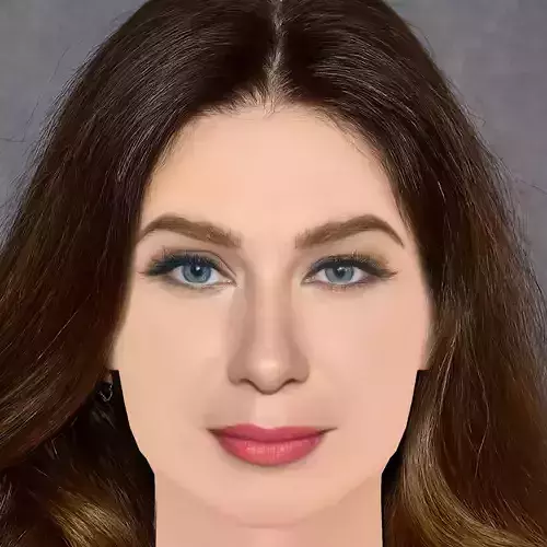 Lynn Collins Head - No Hair - Low poly head for game