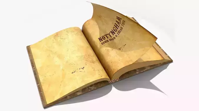 Realistic Old Animated Book