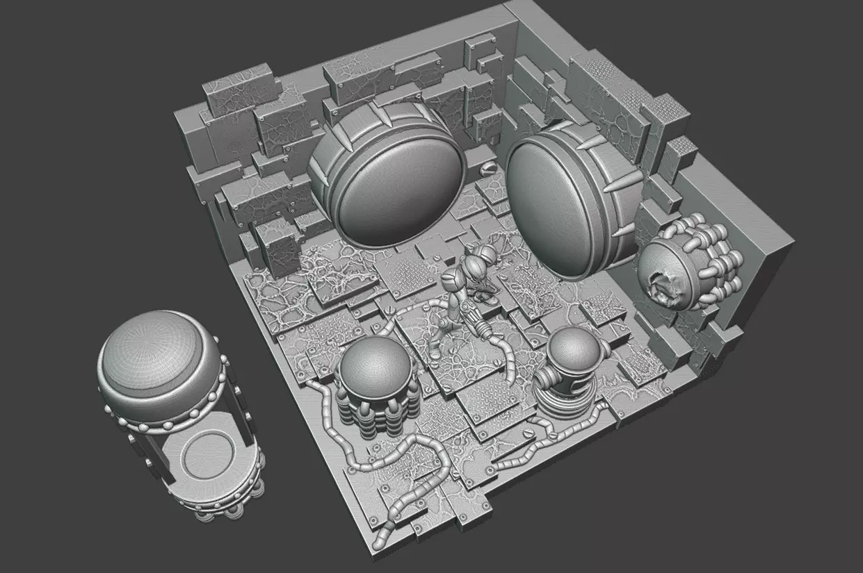 SUPER METROID MAP SAVE ROOM DIORAMA 3D print model_4