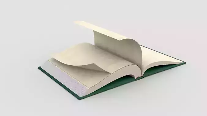 Green Old Book Animated