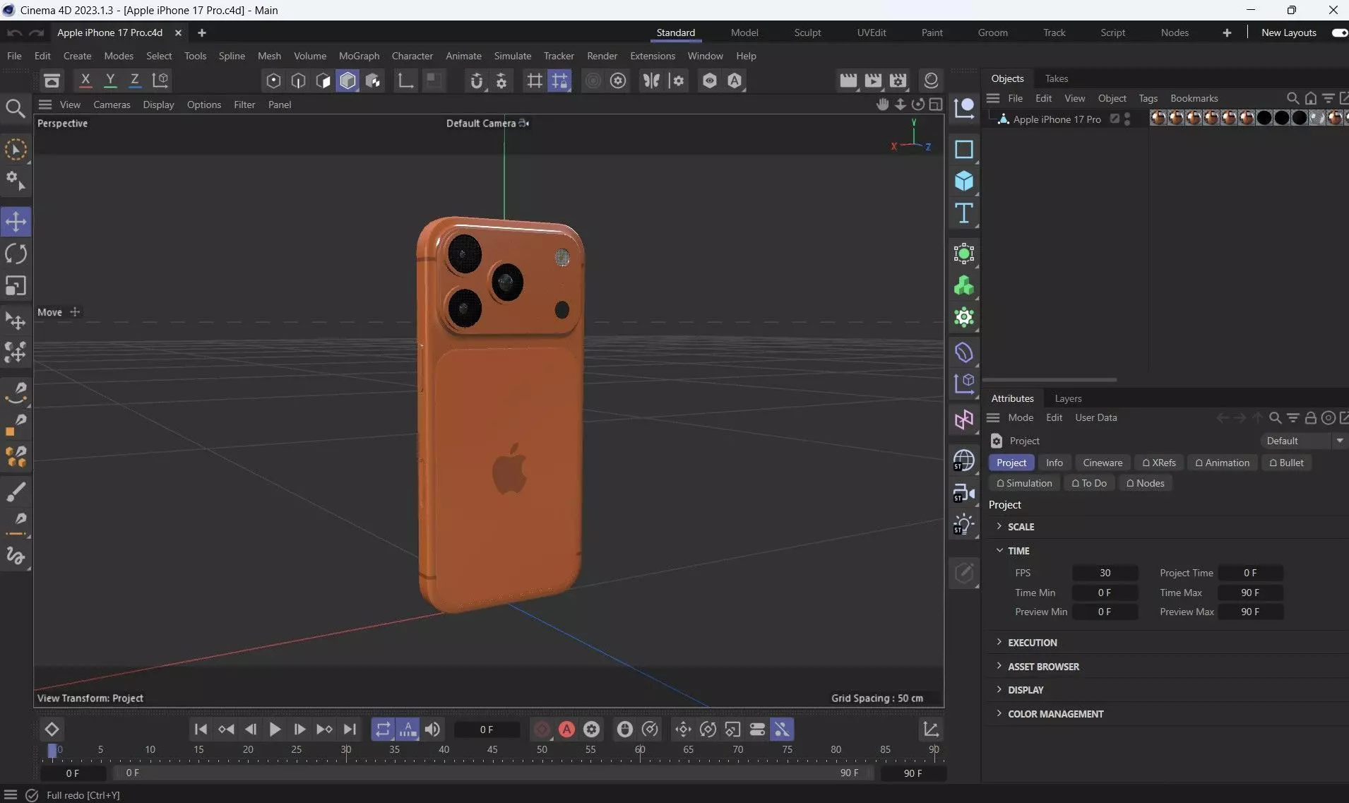 Apple iPhone 17 Pro Low-poly 3D model_29