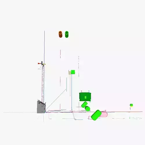 AT airship control stand unheated 3D model