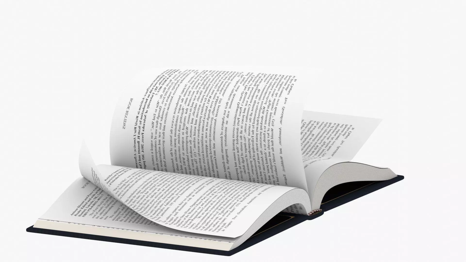 Realistic Black Cover Fully Animated Book Low-poly 3D model_2