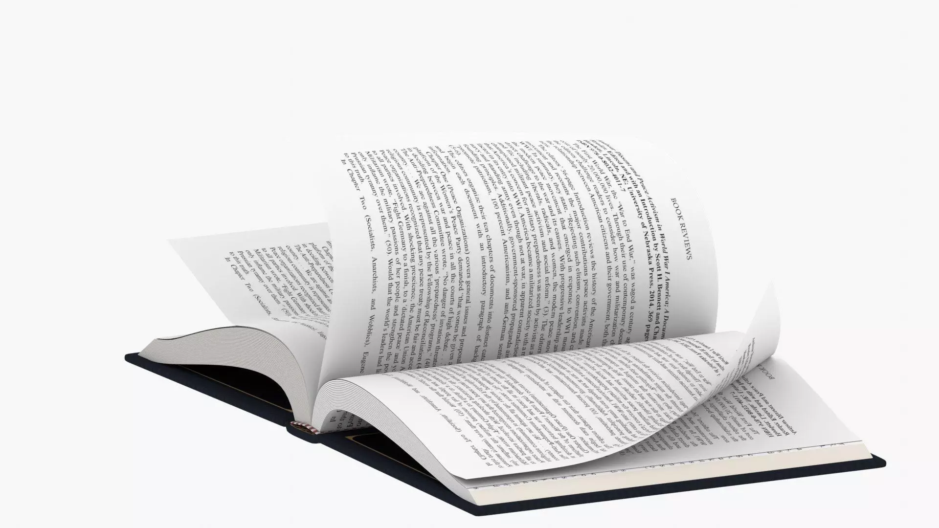 Realistic Black Cover Fully Animated Book Low-poly 3D model_5