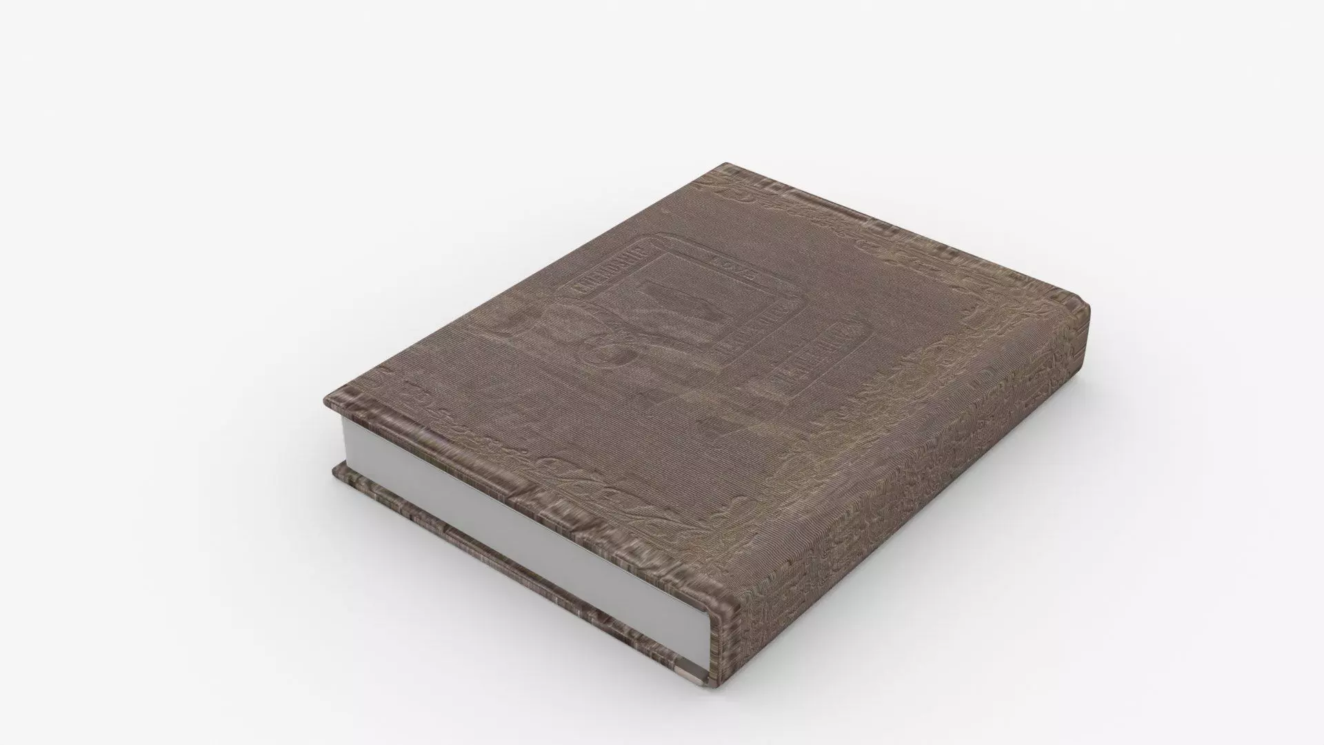 Brown Cover Book Animated Low-poly 3D model_7