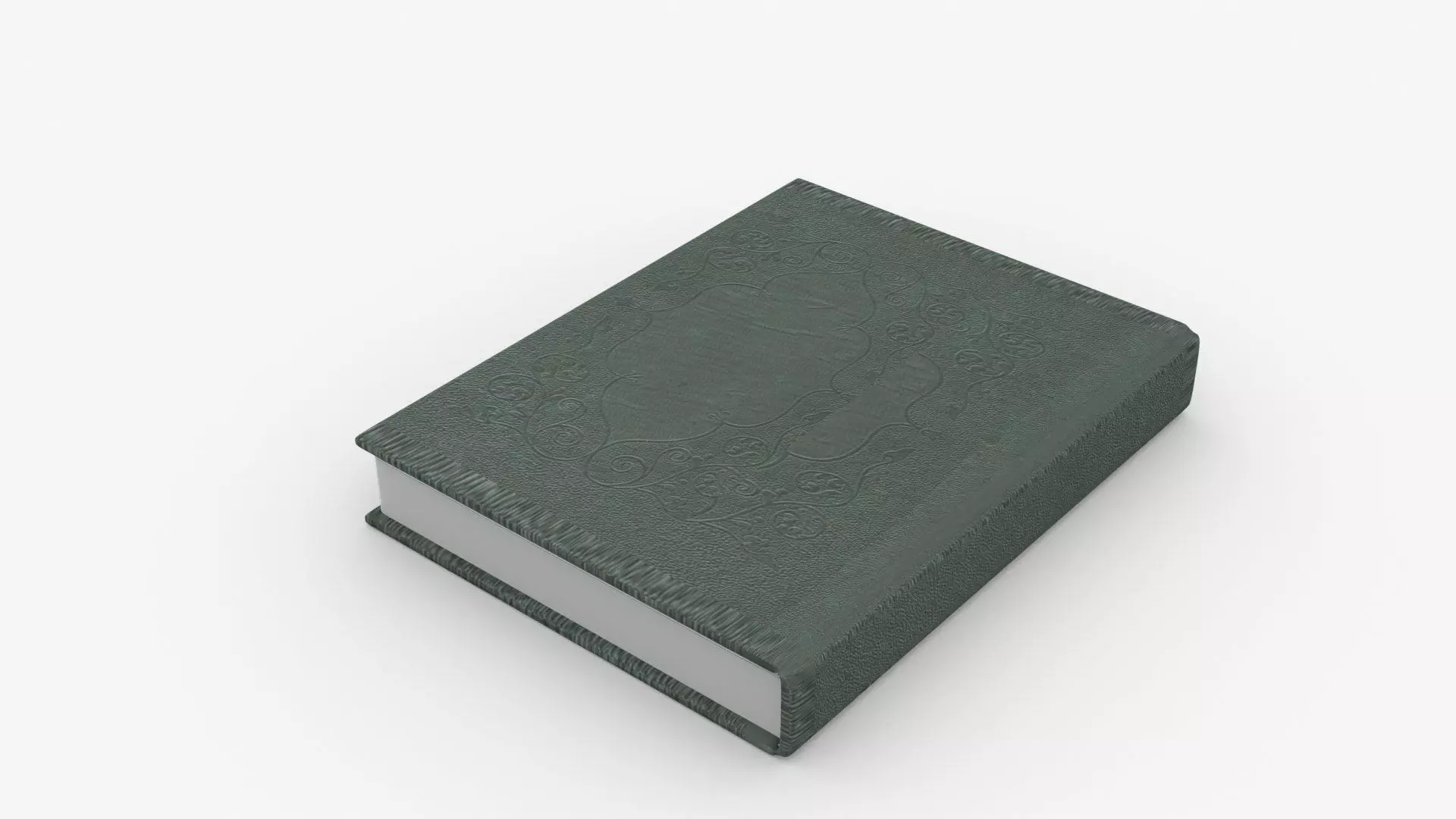 Green Cover Book Animated Low-poly 3D model_7