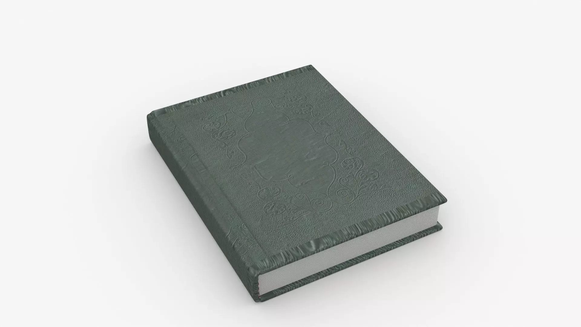 Green Cover Book Animated Low-poly 3D model_1