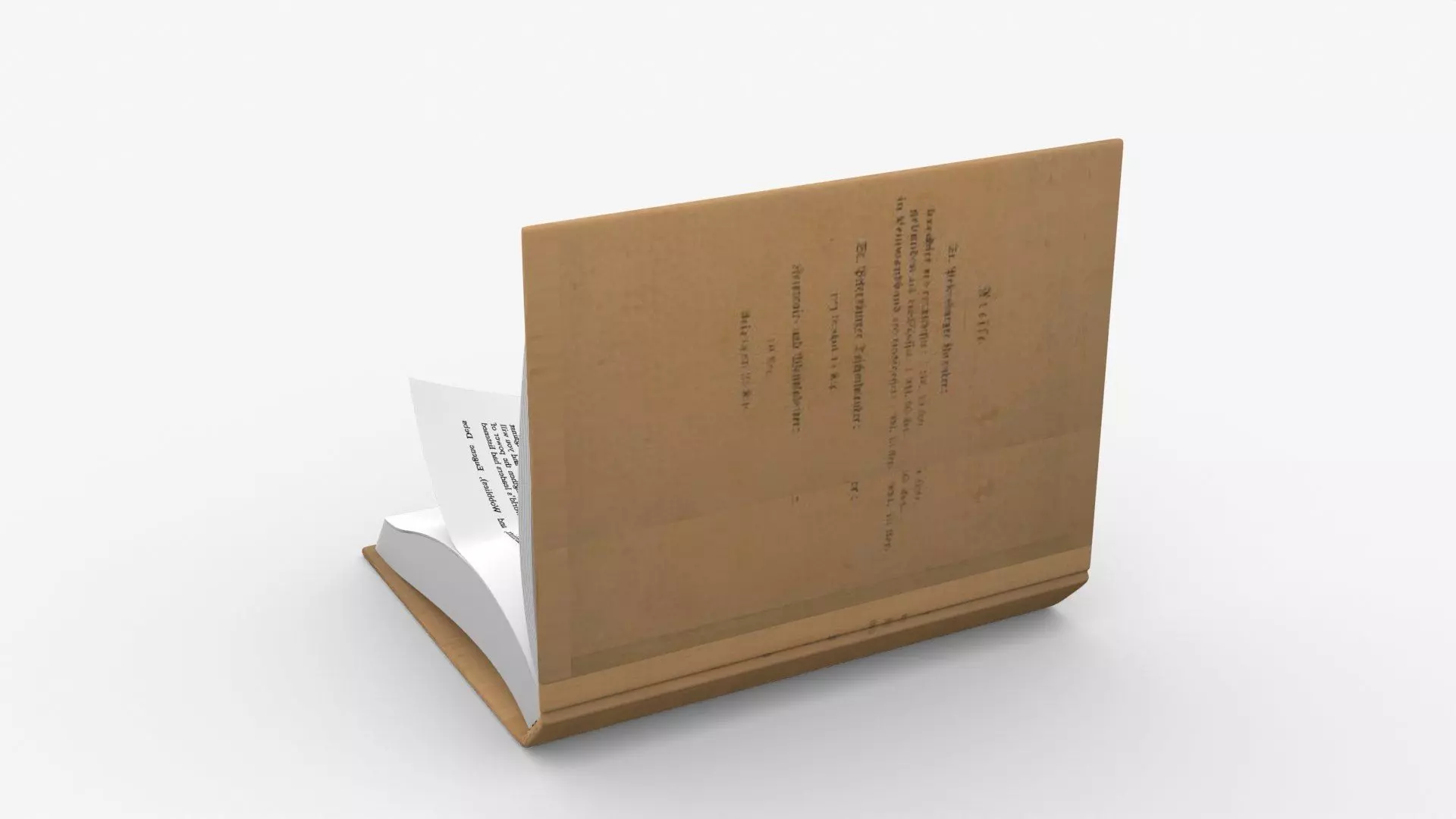 Historical Reading Book Animated Low-poly 3D model_5