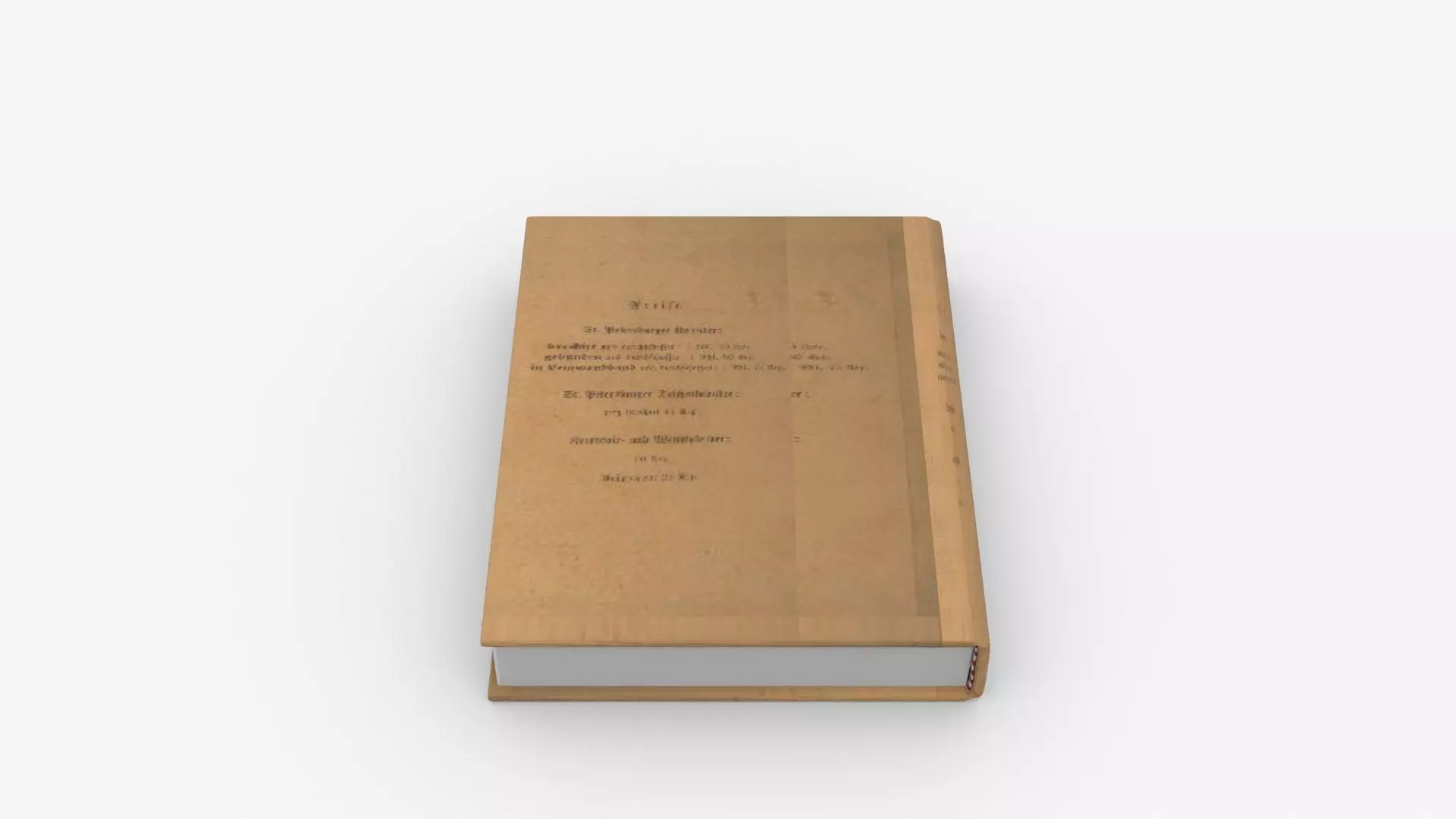 Historical Reading Book Animated Low-poly 3D model_6