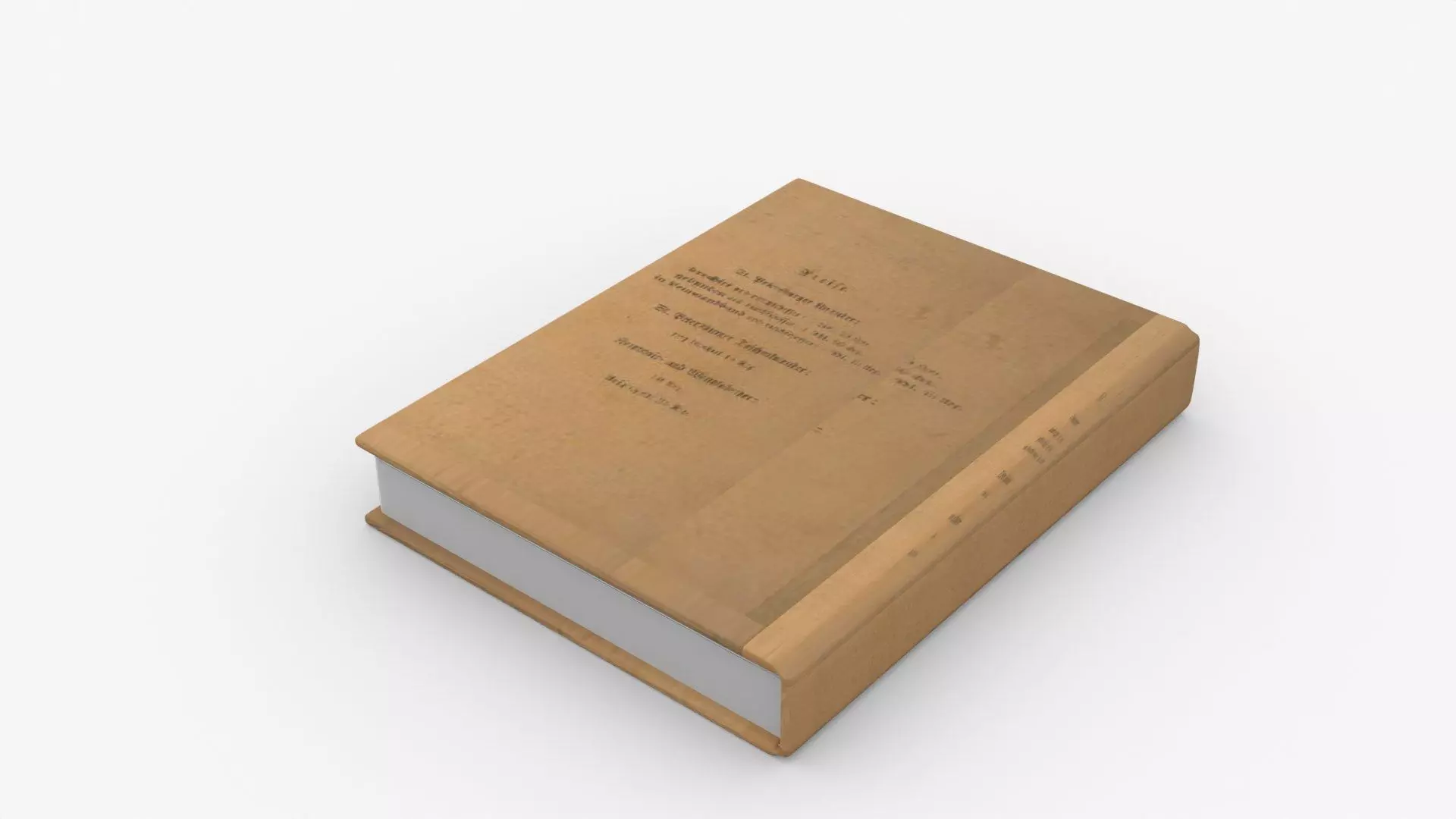 Historical Reading Book Animated Low-poly 3D model_7