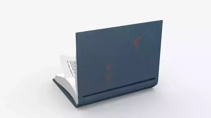 Light Blue Cover Book Animated