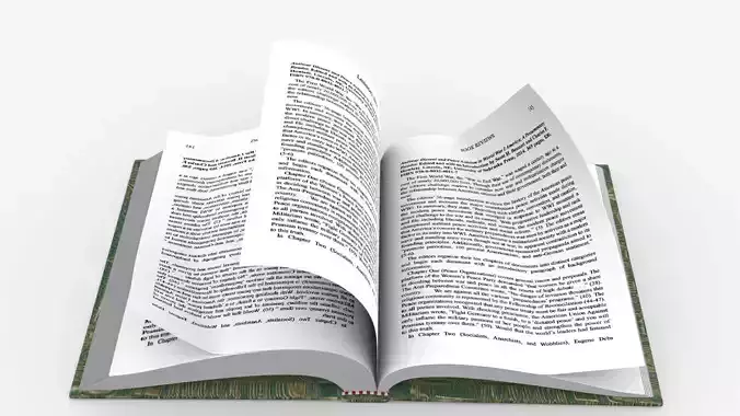 Realistic Reading Book Animated
