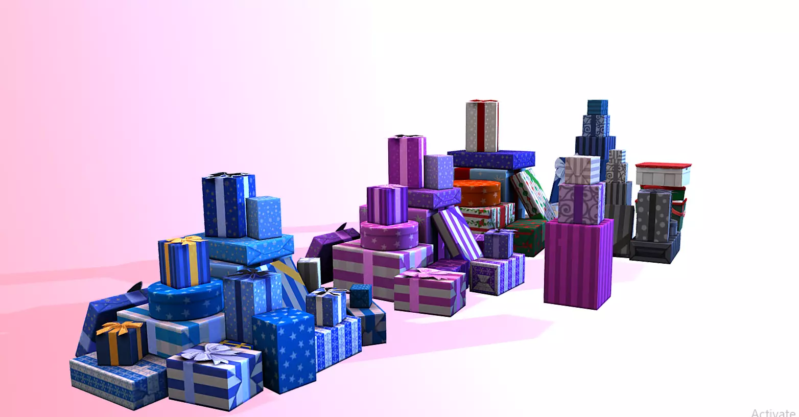 Christmass Gifts and Soveniers GLB 3D model_0