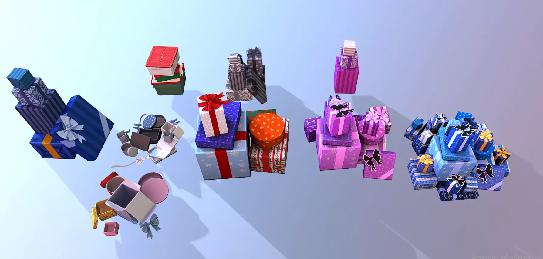 Christmass Gifts and Soveniers GLB 3D model_2