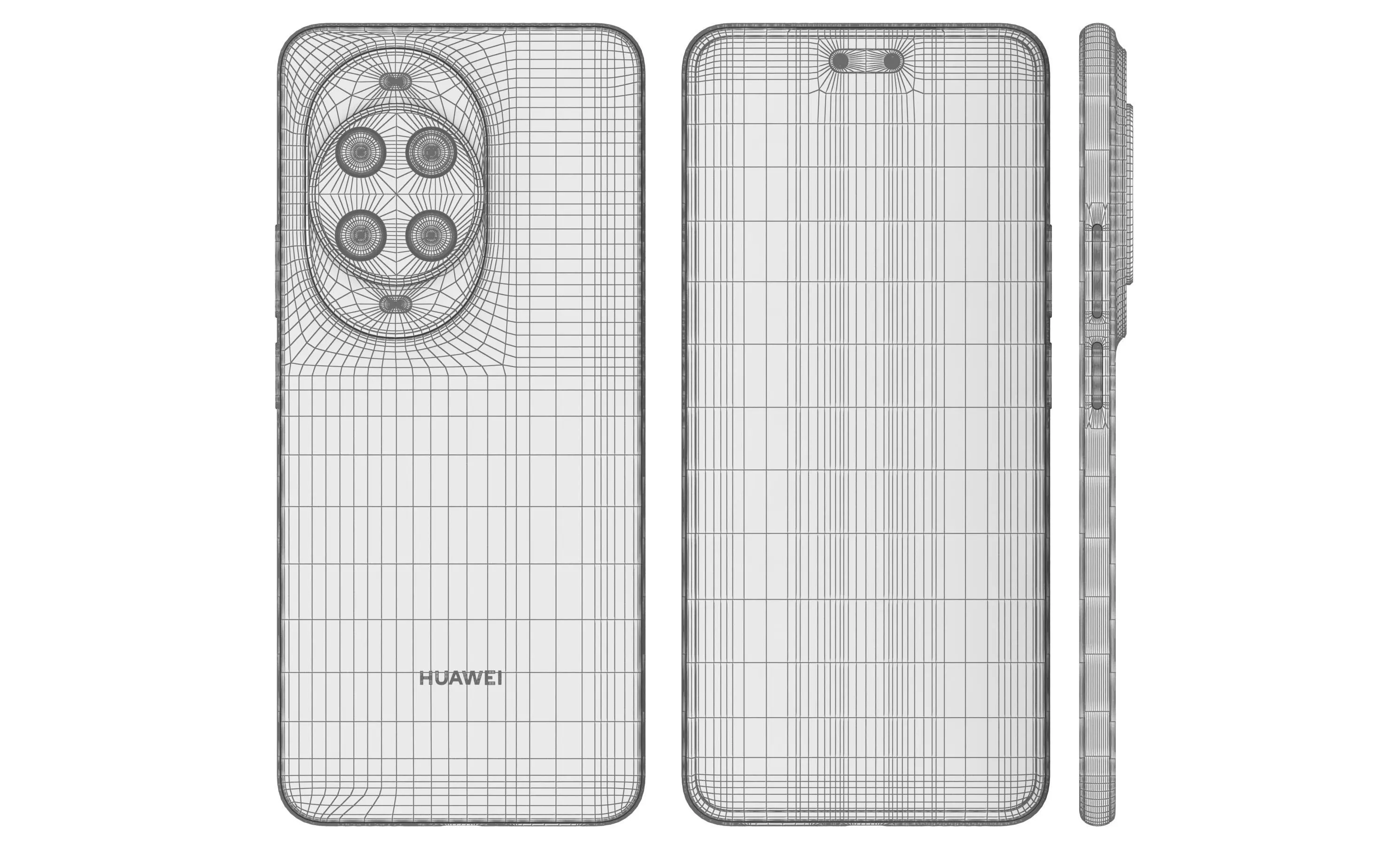 Huawei nova 14 Ultra Floating Light White High Poly 3D model_10