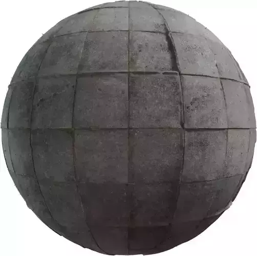 Aged Concrete Flagstone Pavers PBR Texture 