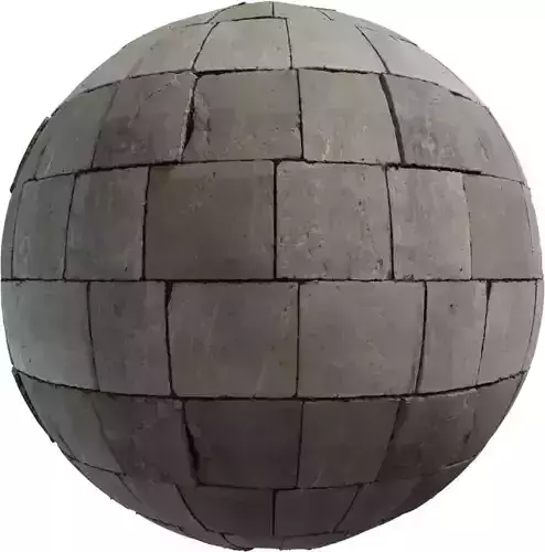 Cracked Limestone Flag Pavers PBR Texture 