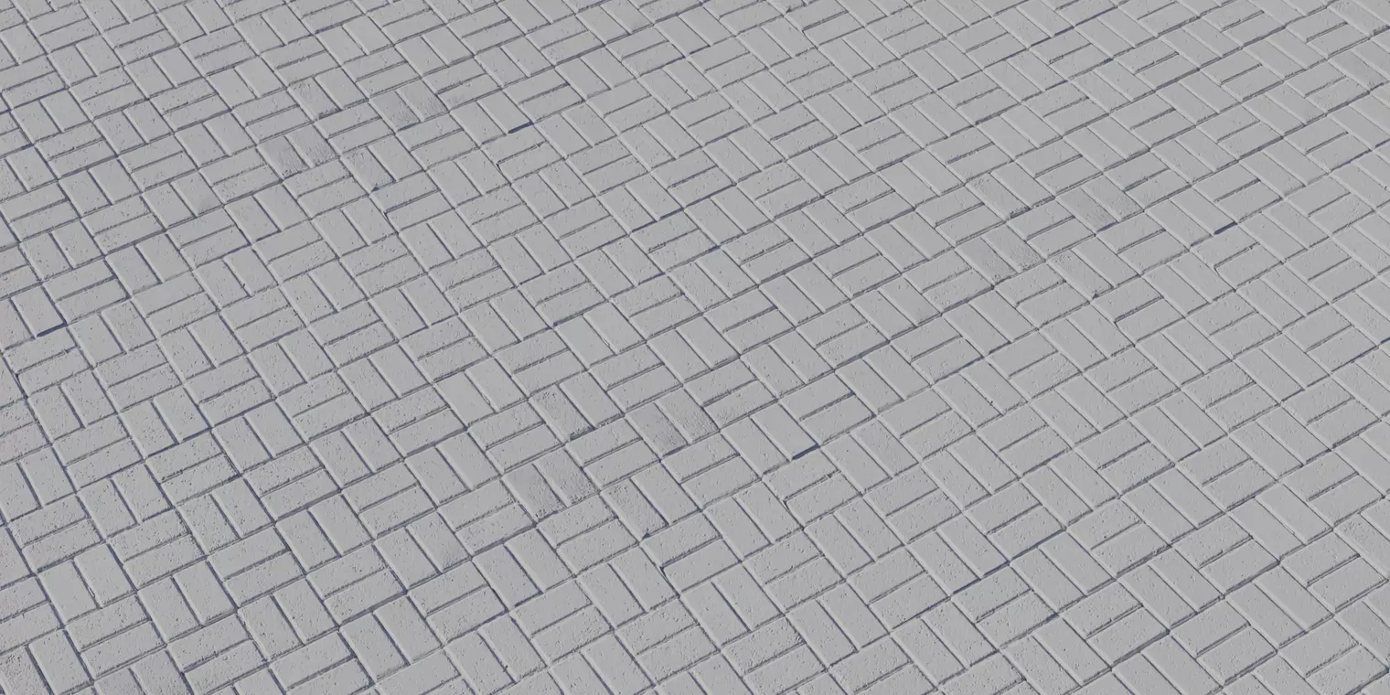 Herringbone Brick Paver Checker PBR Texture  Texture_2