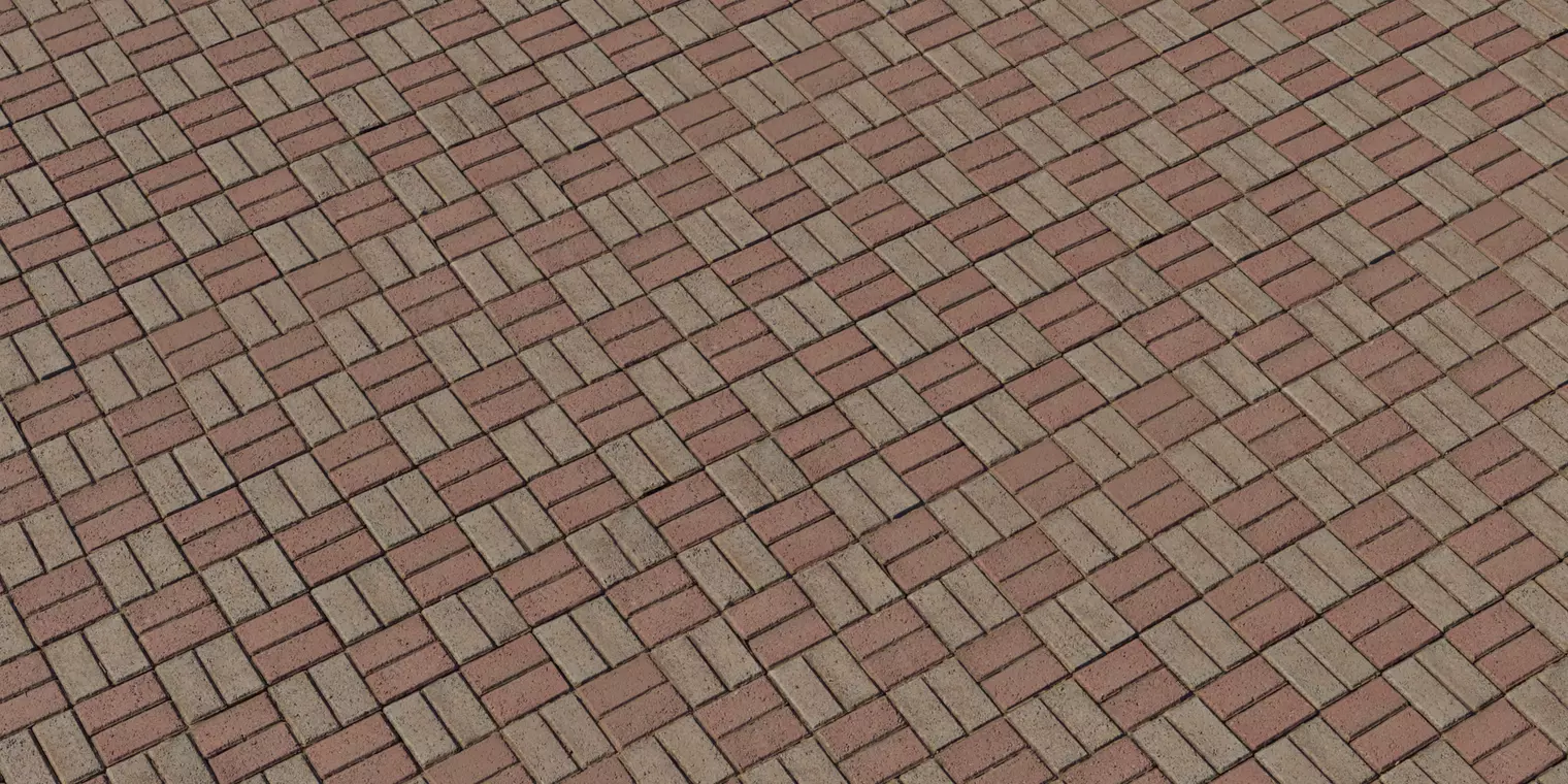 Herringbone Brick Paver Checker PBR Texture  Texture_1