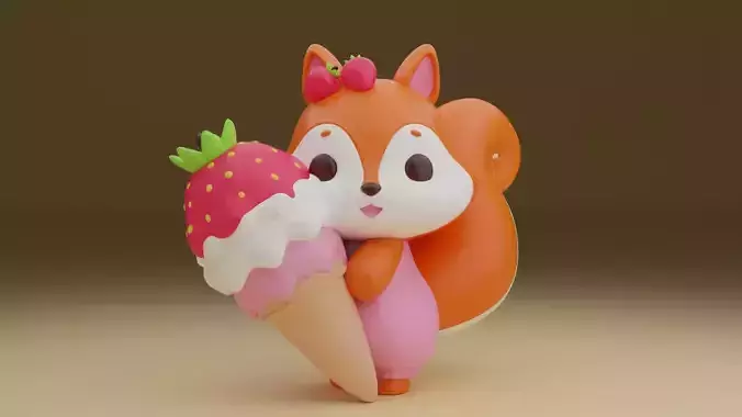 Summer ice cream and squirrel 03