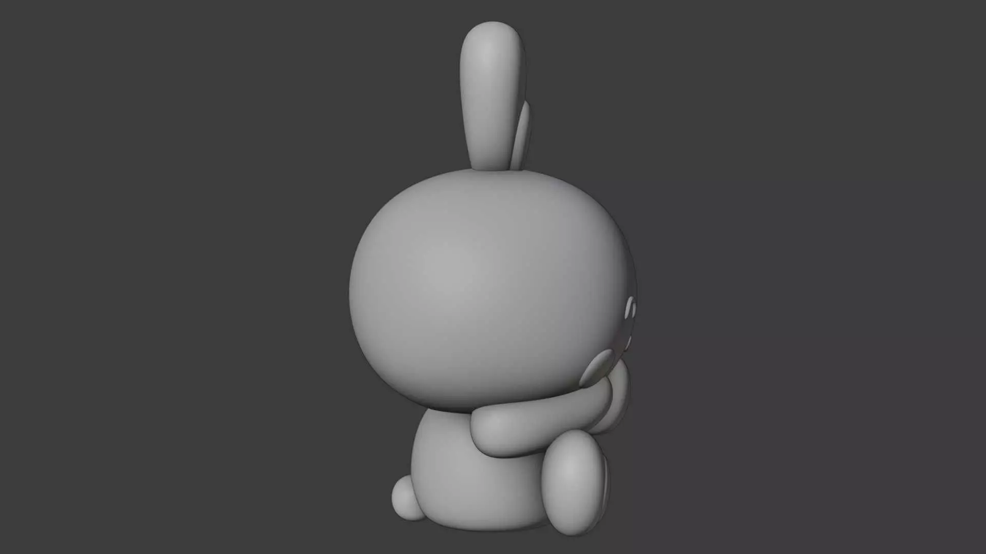 rabbit 54 3D print model_3