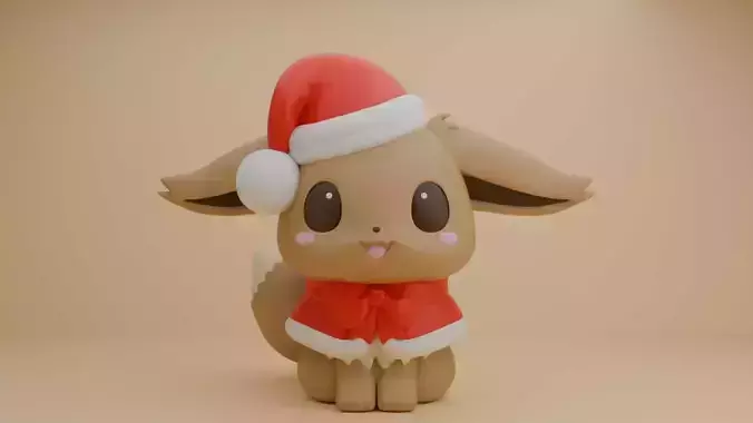 Christmas Eevee pokemon 01