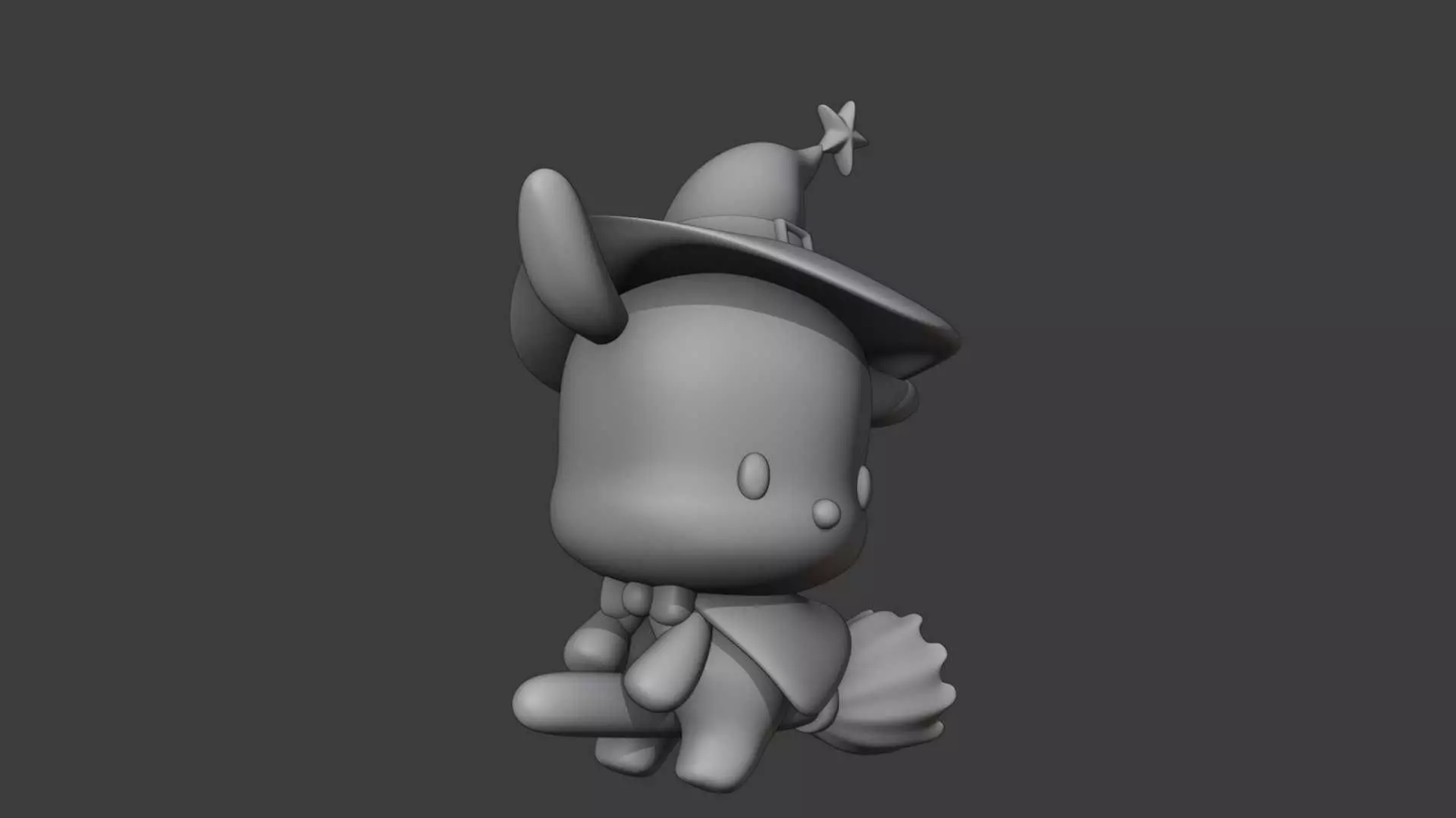 Halloween wizard sanrio pochacco 31 3D print model_2