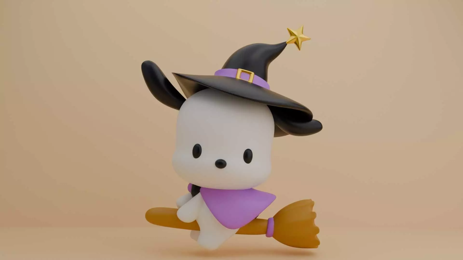 Halloween wizard sanrio pochacco 31 3D print model_0