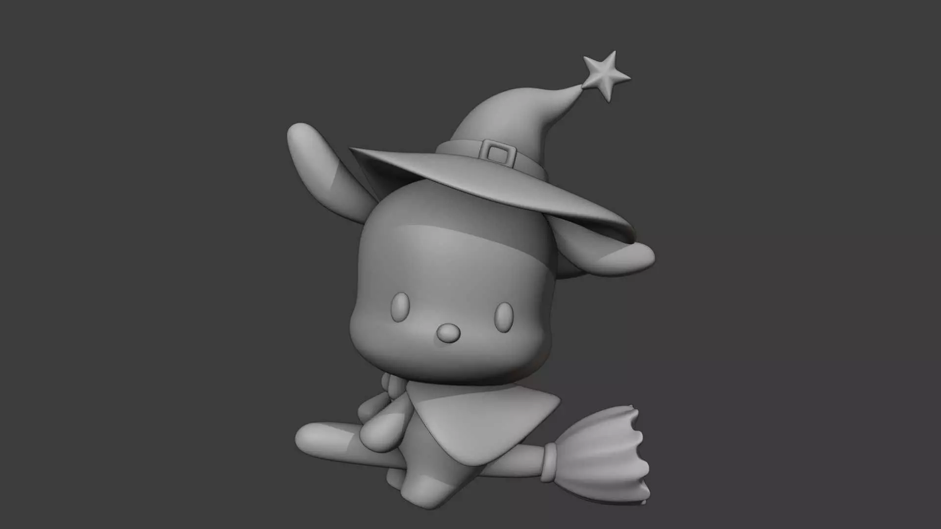 Halloween wizard sanrio pochacco 31 3D print model_1