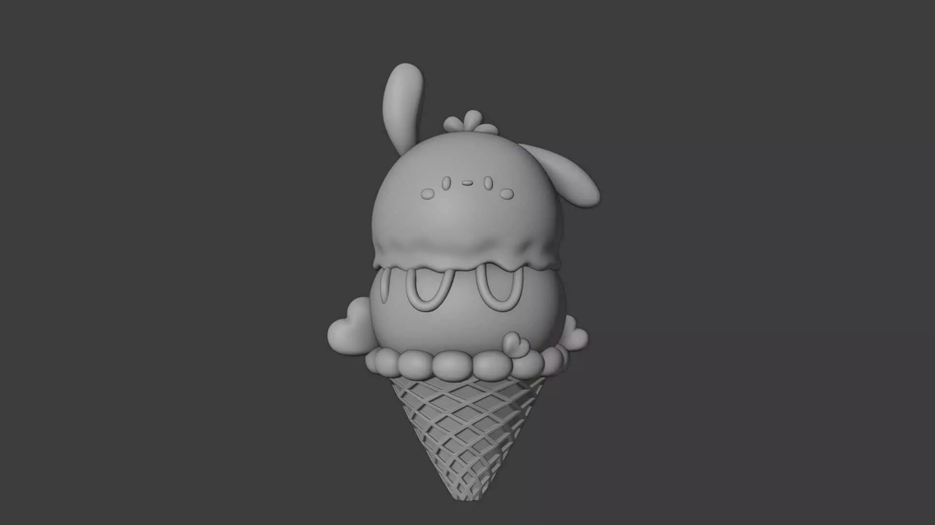 Summer sanrio ice cream pochacco 29 3D print model_1