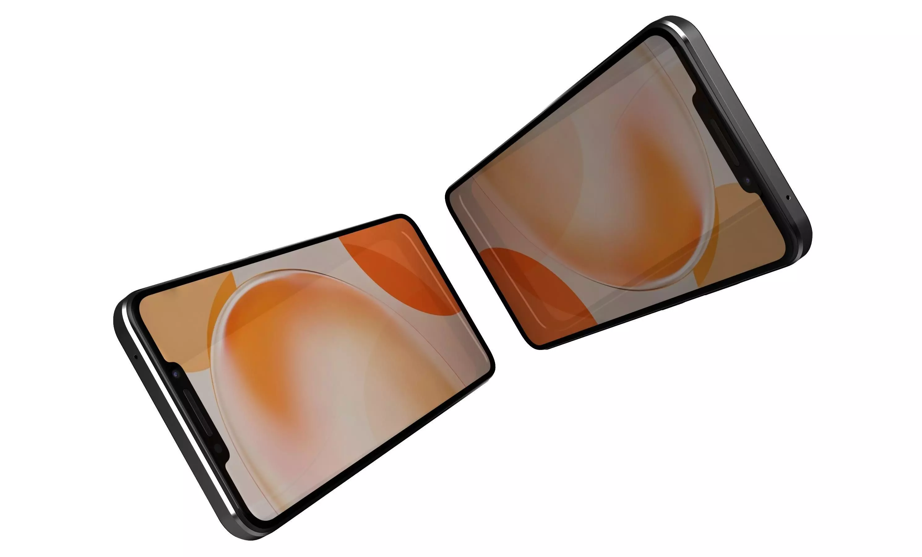 Huawei Nova Y91 Black High Poly 3D model_3