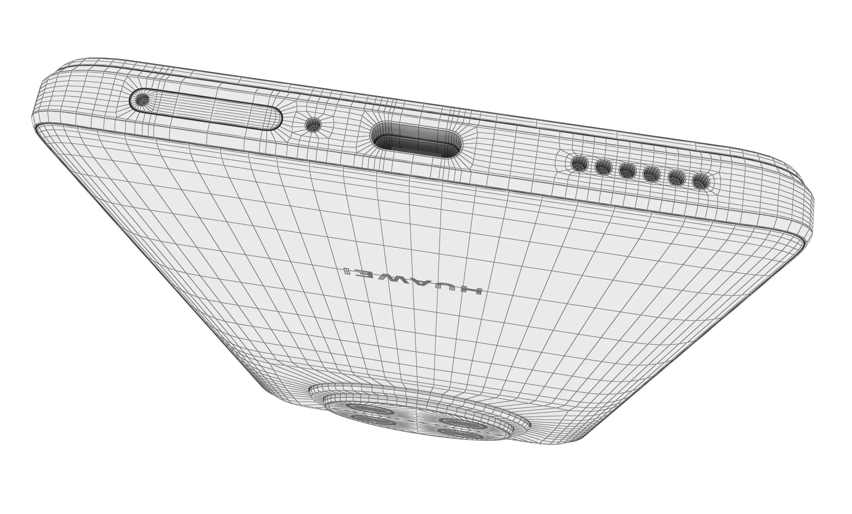 Huawei Nova Y91 Black High Poly 3D model_16