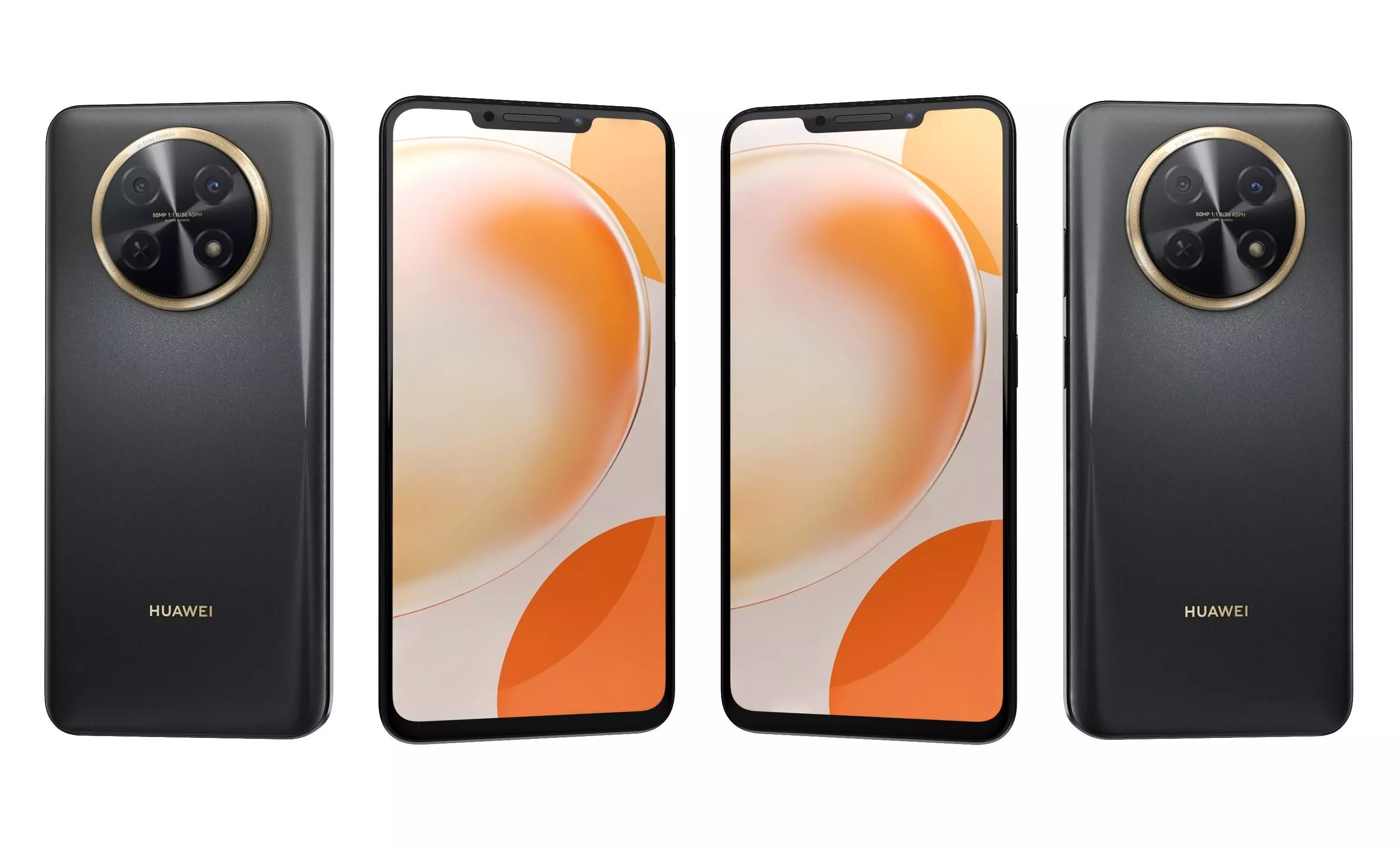 Huawei Nova Y91 Black High Poly 3D model_27