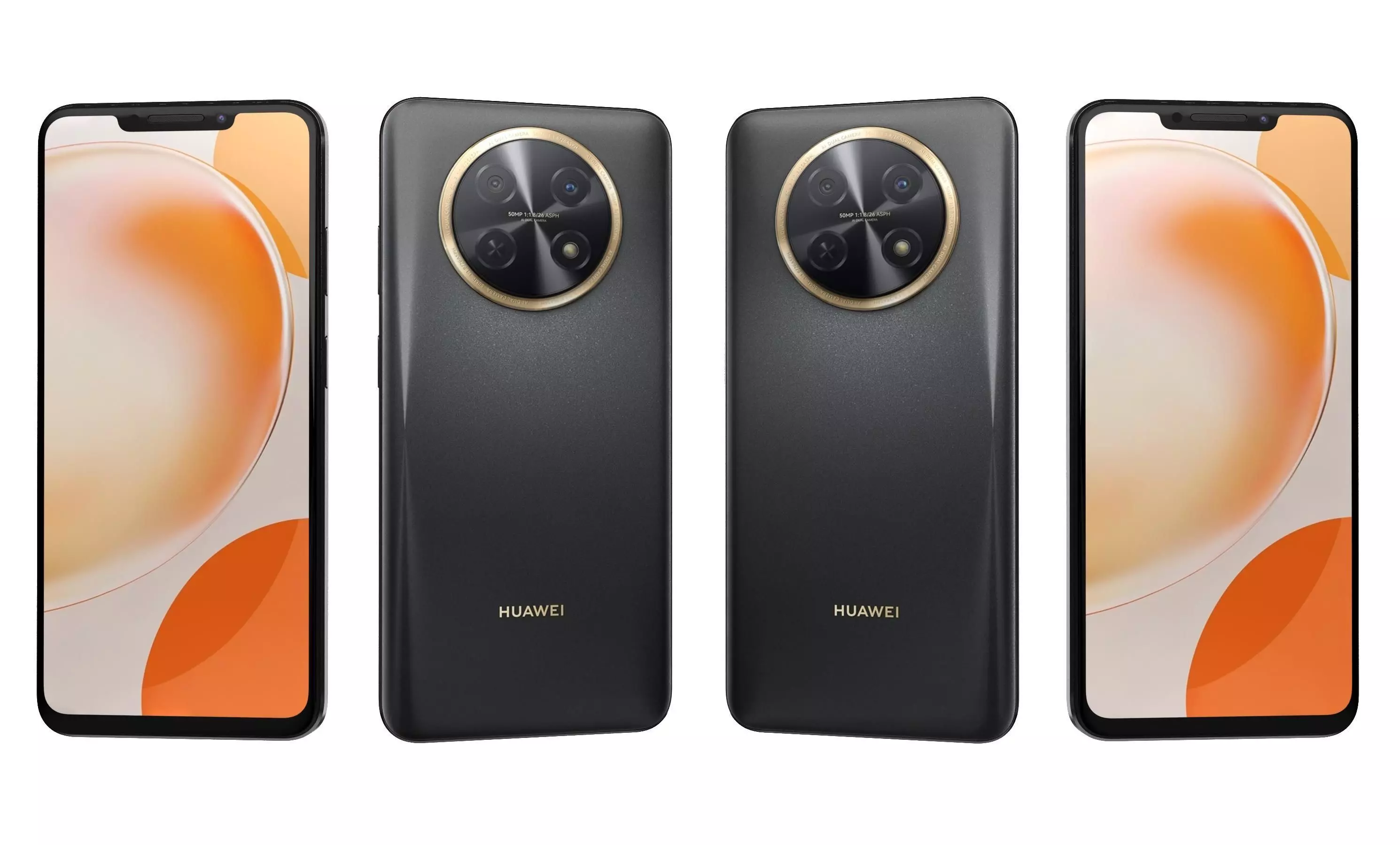 Huawei Nova Y91 Black High Poly 3D model_25