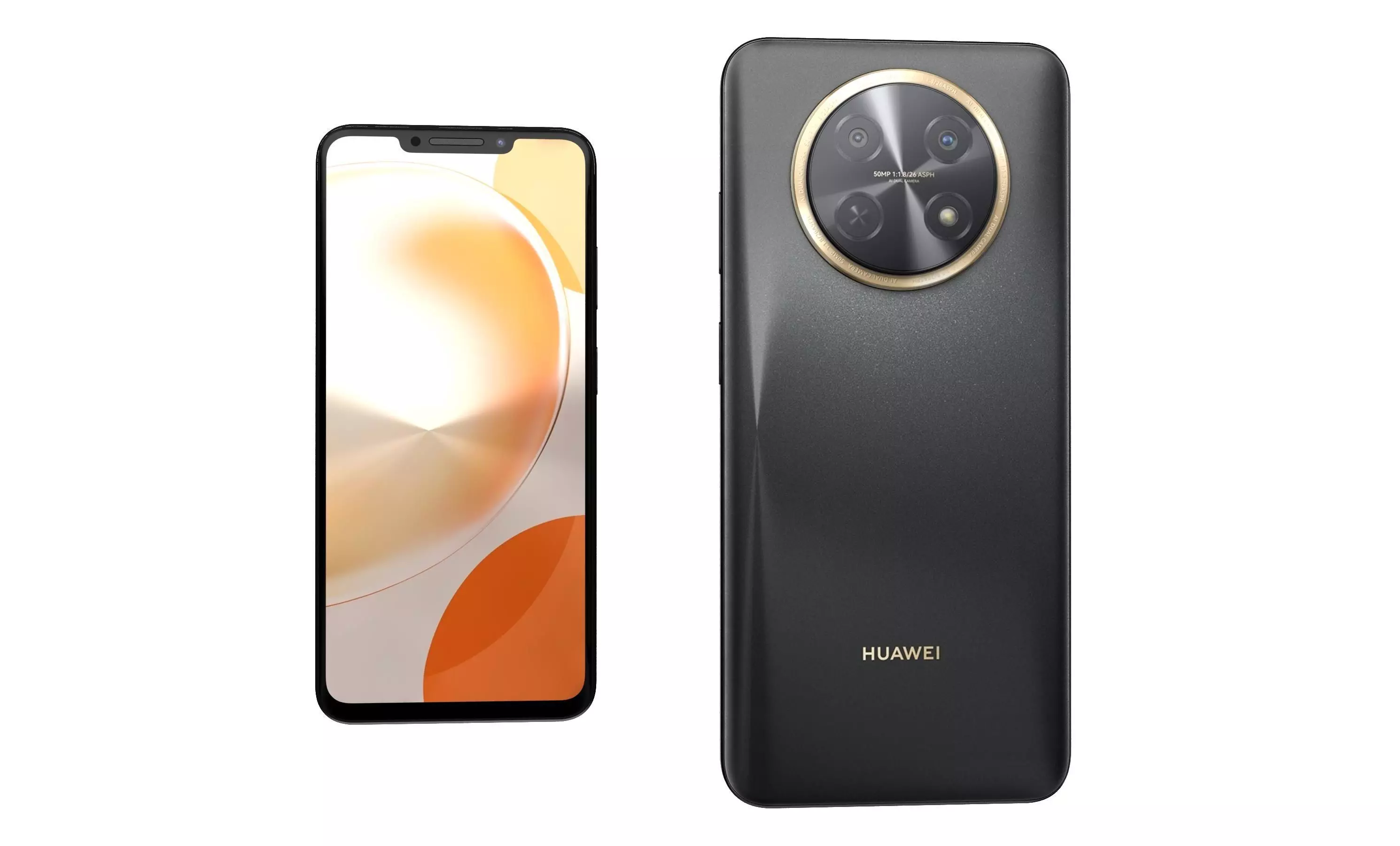 Huawei Nova Y91 Black High Poly 3D model_1