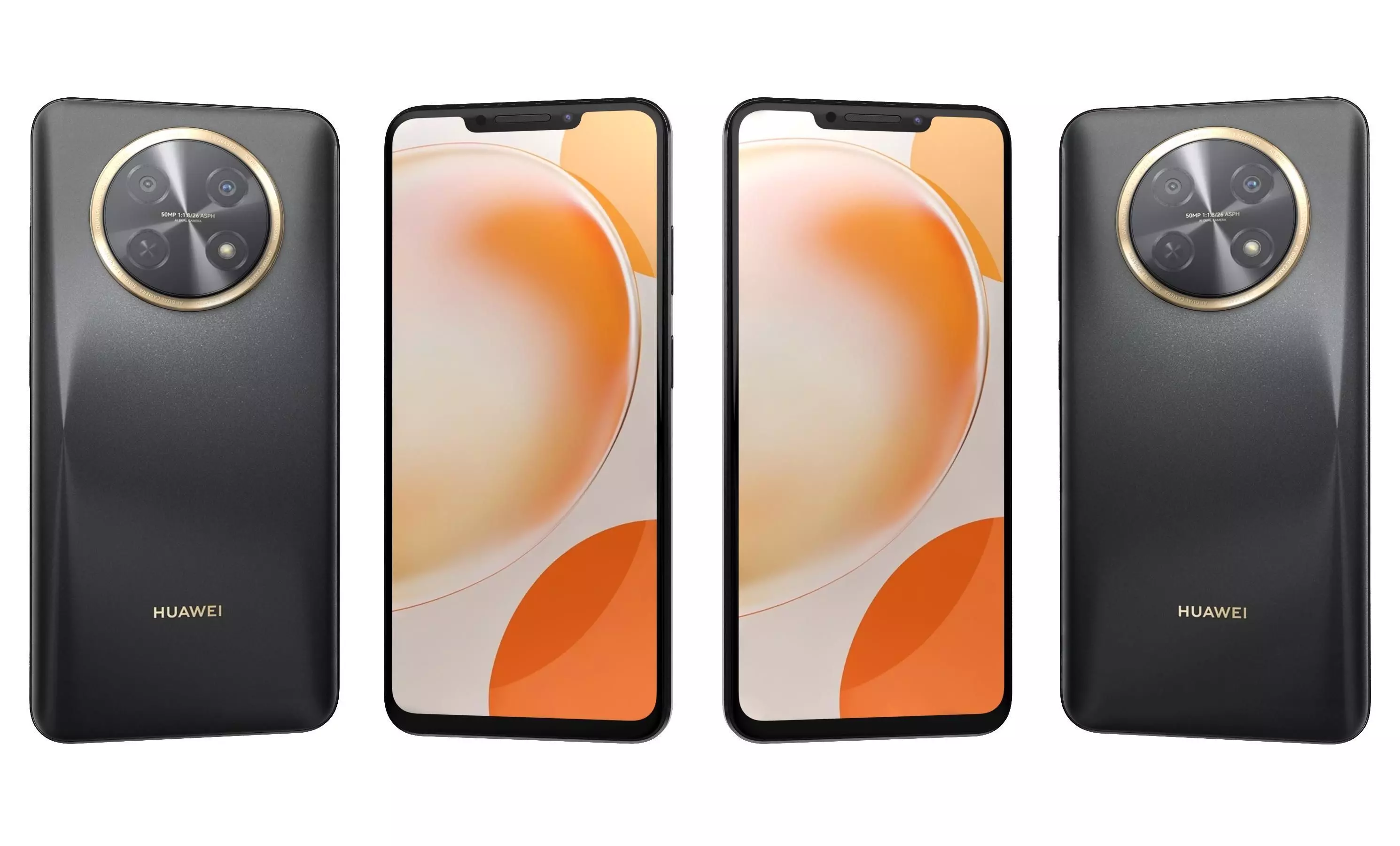 Huawei Nova Y91 Black High Poly 3D model_0