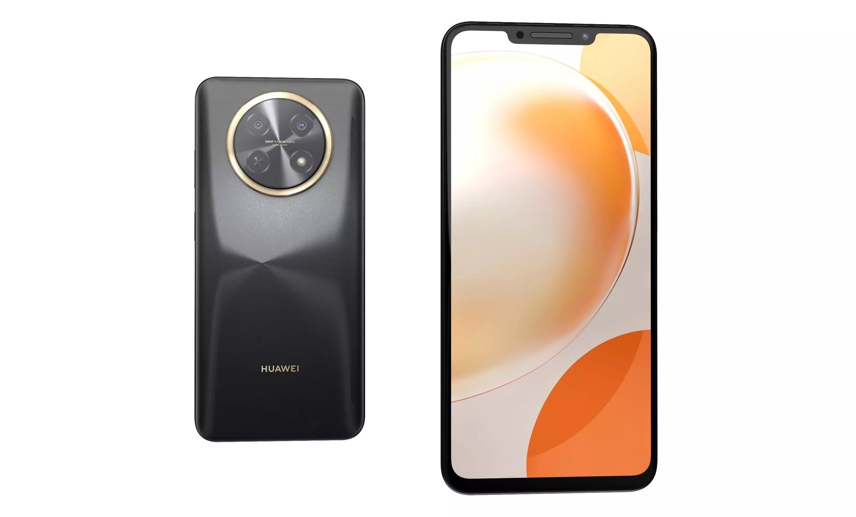 Huawei Nova Y91 Black High Poly 3D model_29