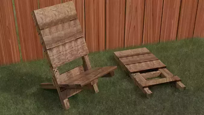 Folding Wood Camping Chair