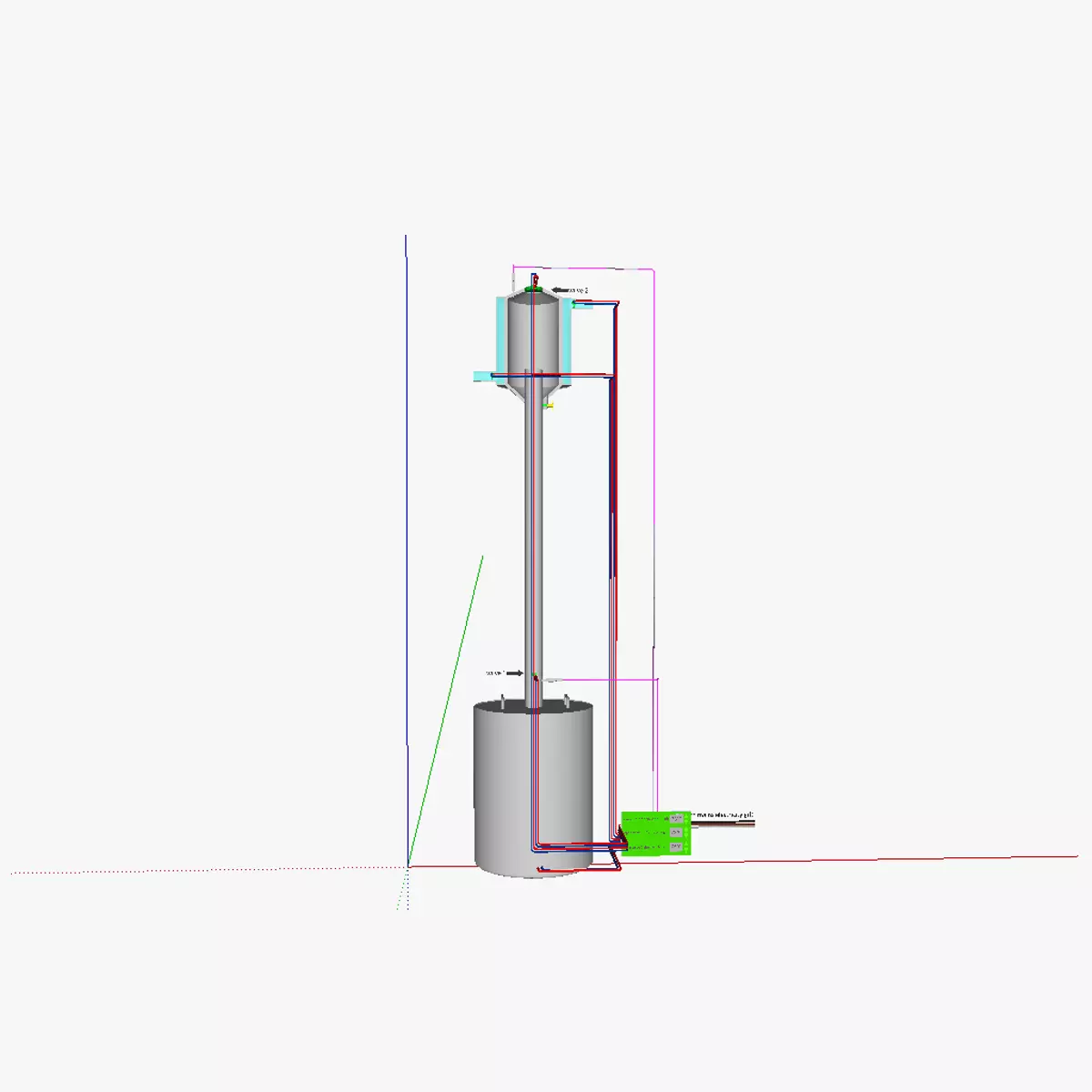 AT fractionating column 3D model_0