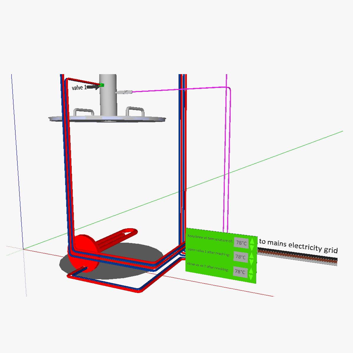 AT fractionating column 3D model_4