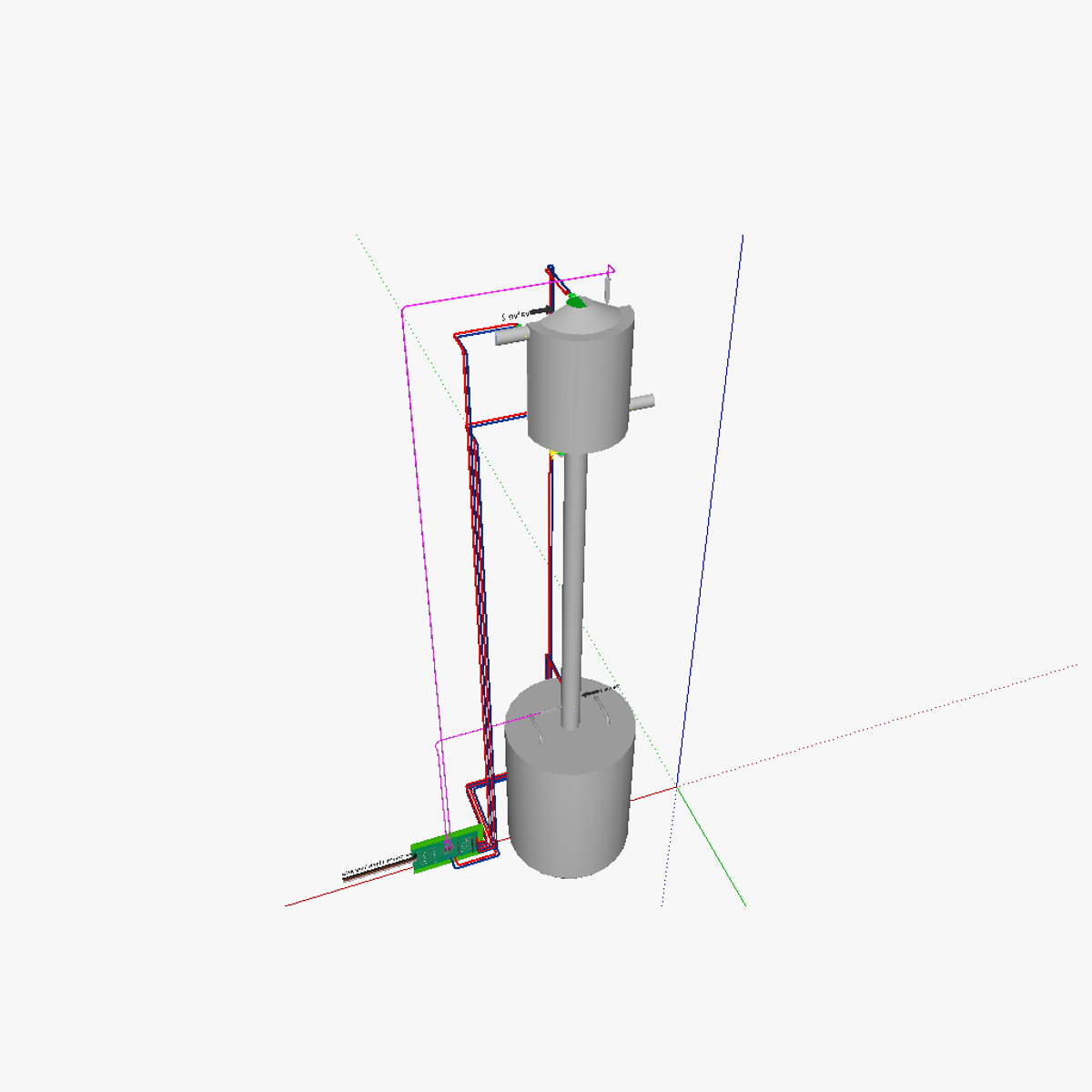 AT fractionating column 3D model_3