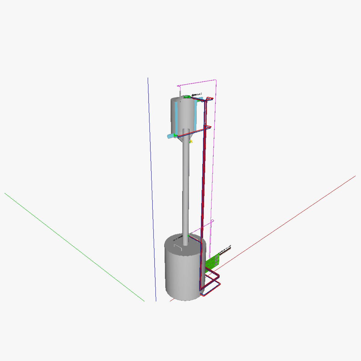 AT fractionating column 3D model_2