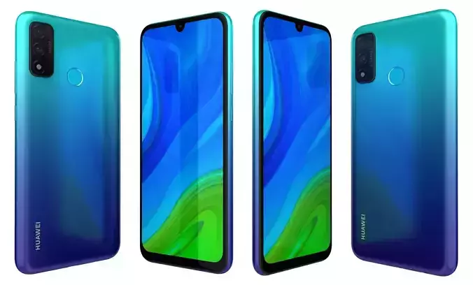 Huawei P smart 2020 Aurora Blue High Poly