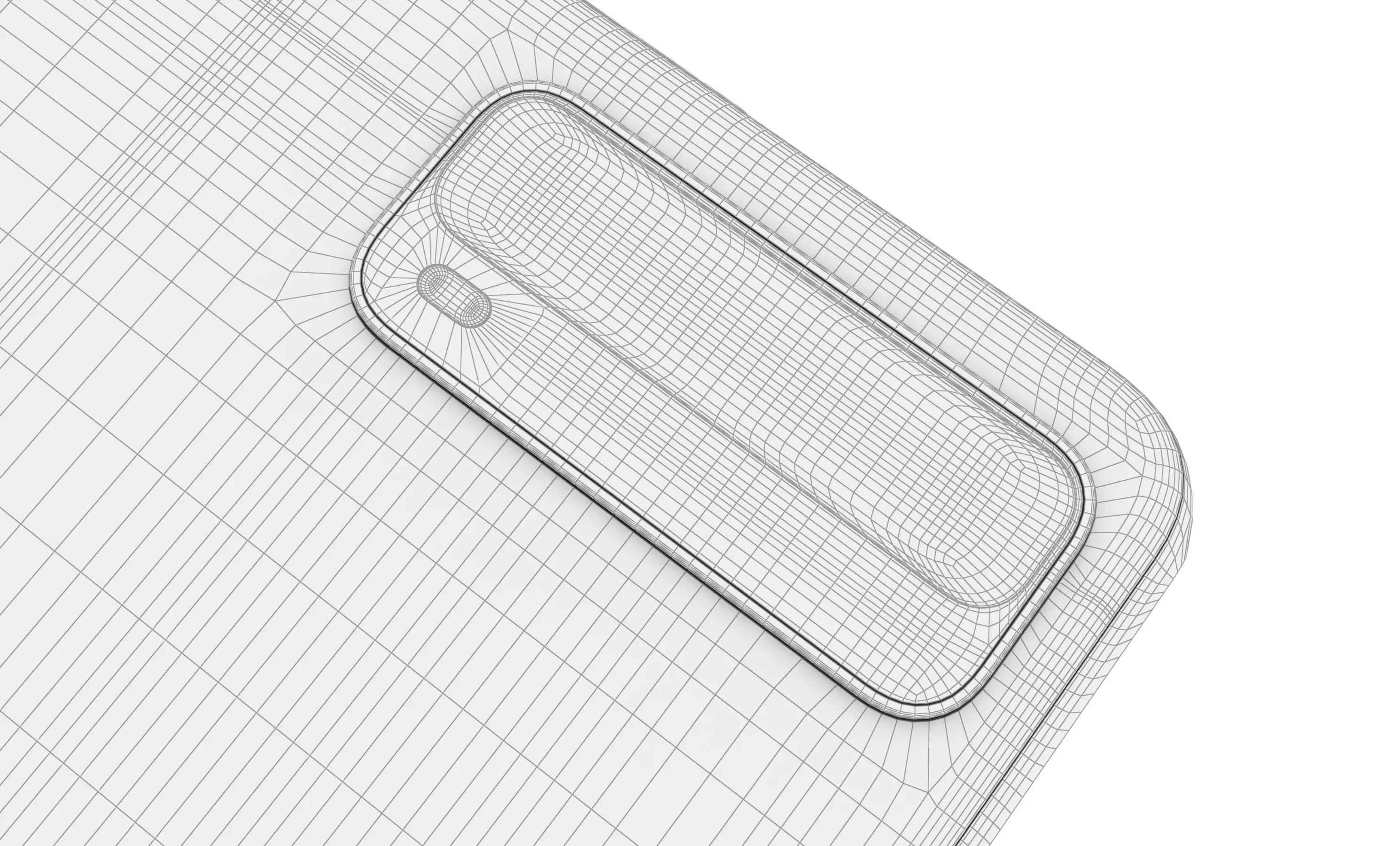 Huawei P Smart 2021 Blush Gold High Poly 3D model_22