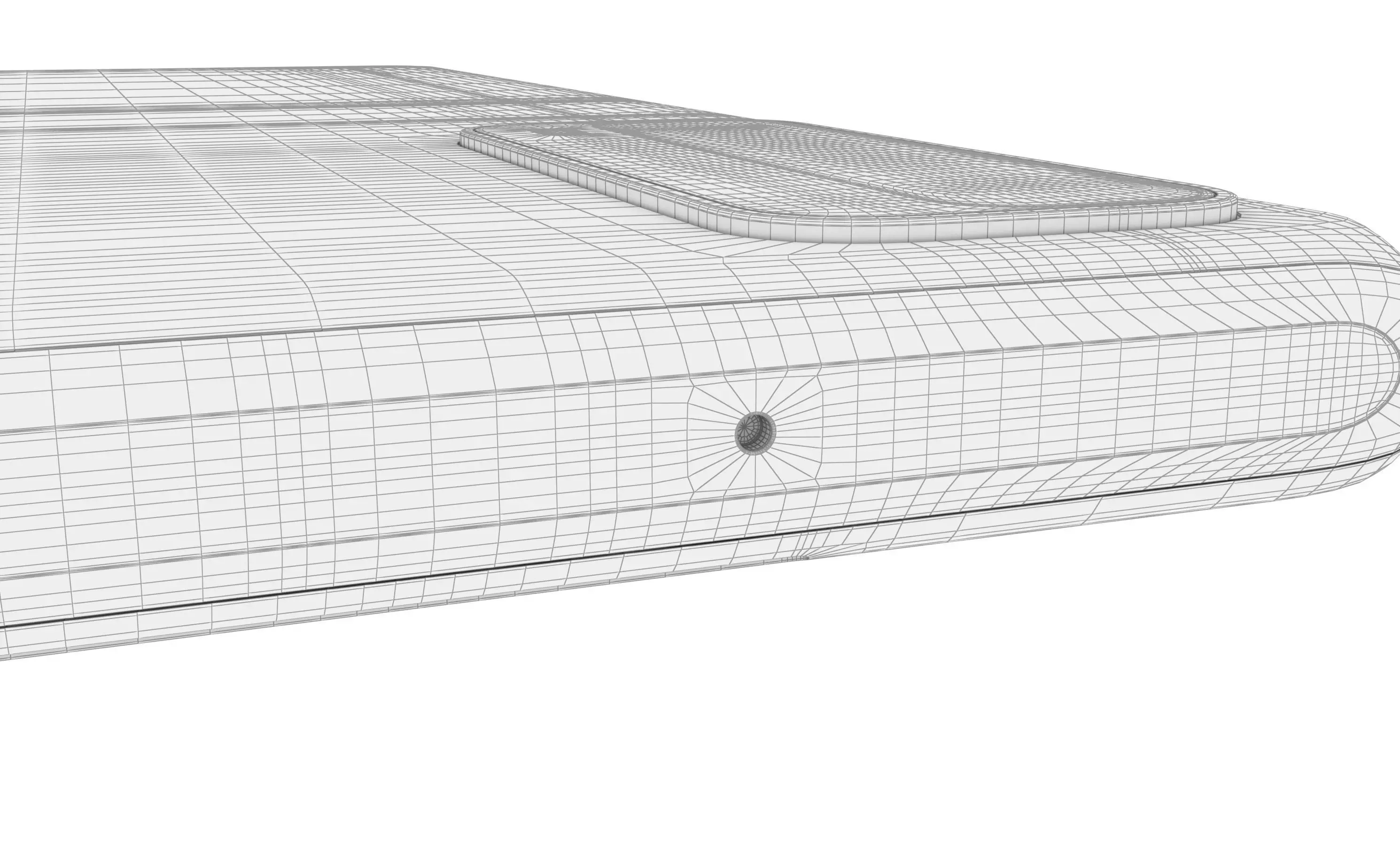 Huawei P Smart 2021 Blush Gold High Poly 3D model_19