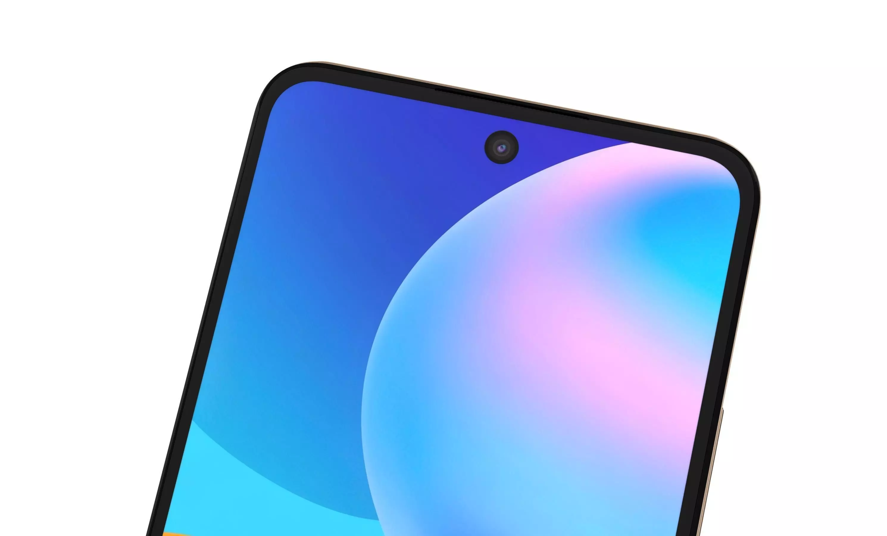 Huawei P Smart 2021 Blush Gold High Poly 3D model_8