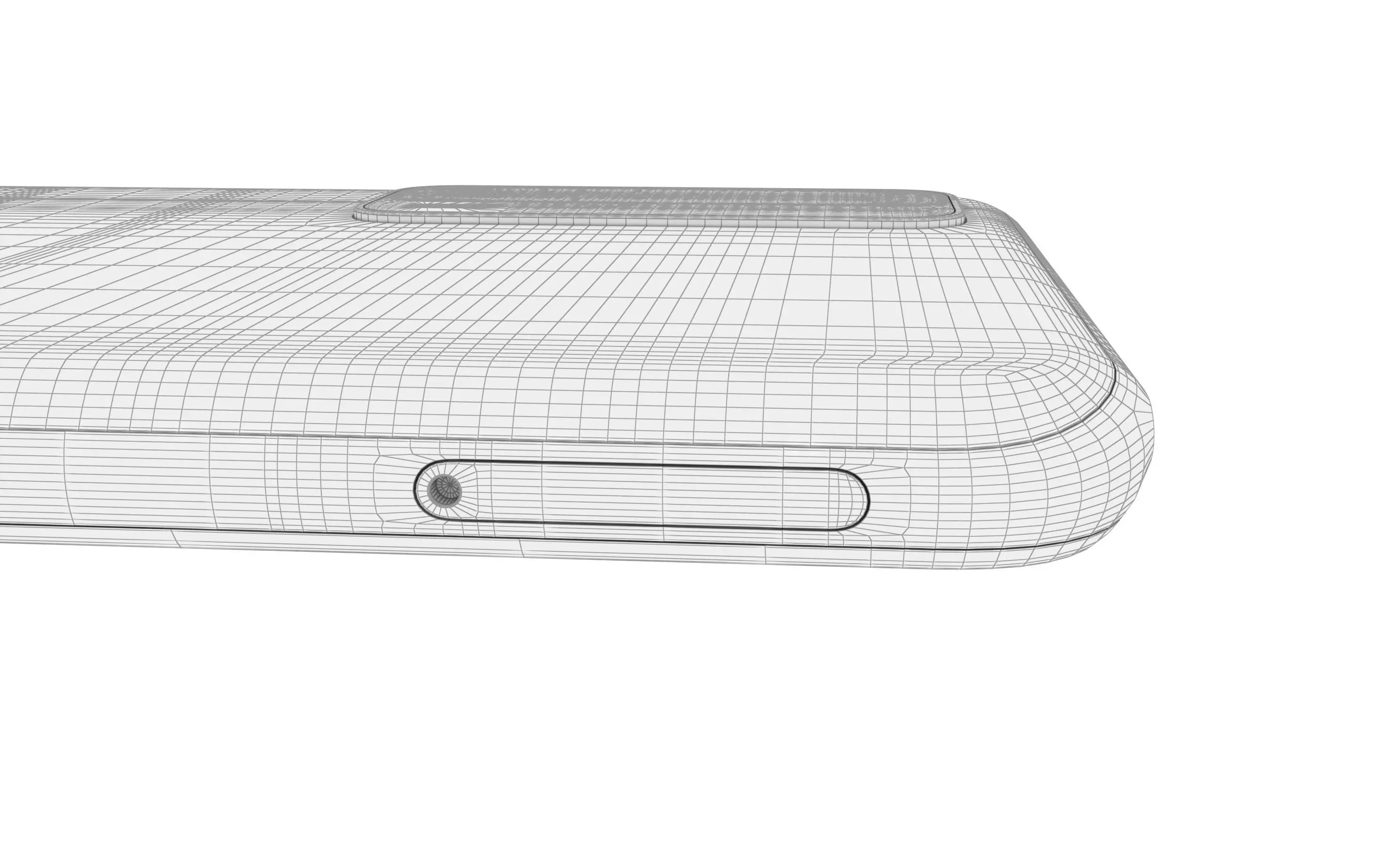 Huawei P Smart 2021 Blush Gold High Poly 3D model_20